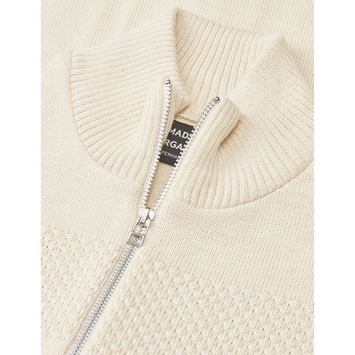 Mads Nørgaard Klemens Zip Striktrøje, Vanilla Ice, XXL