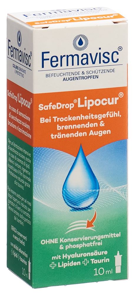 FERMAVISC SafeDrop Lipocur Gtt Opht Fl 10 ml