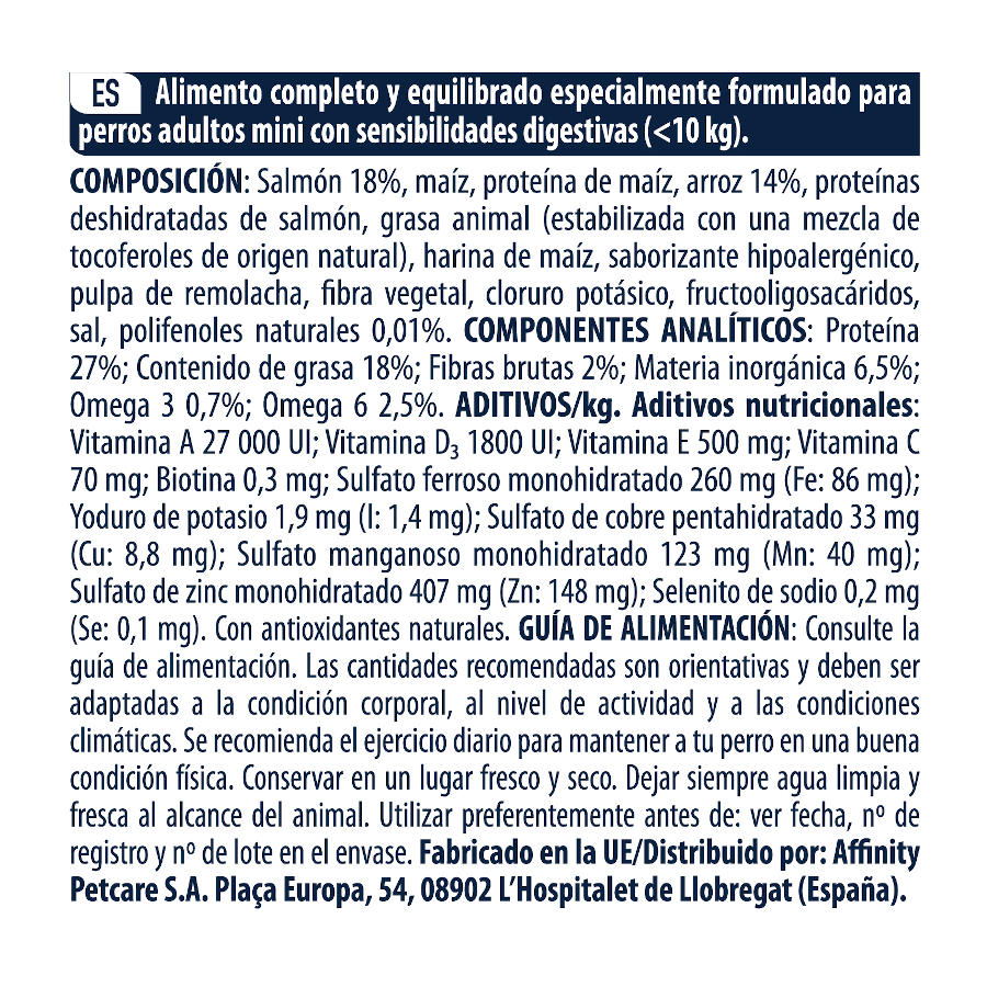 Ração Advance Active Defense Mini Sensitive Salmão e Arroz para cães