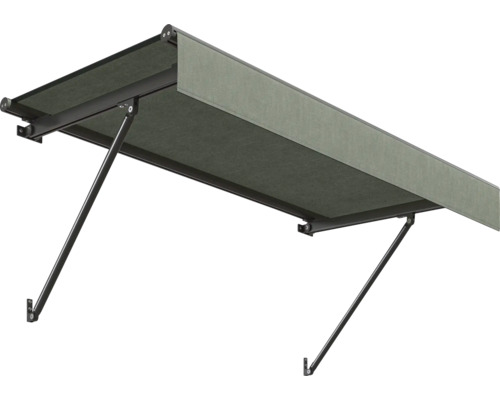 SCALA luifelframe RAL 8022 zwartbruin 120x90 cm stofdesign U793