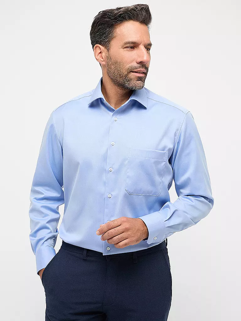 ETERNA Hemd Comfort Fit blau