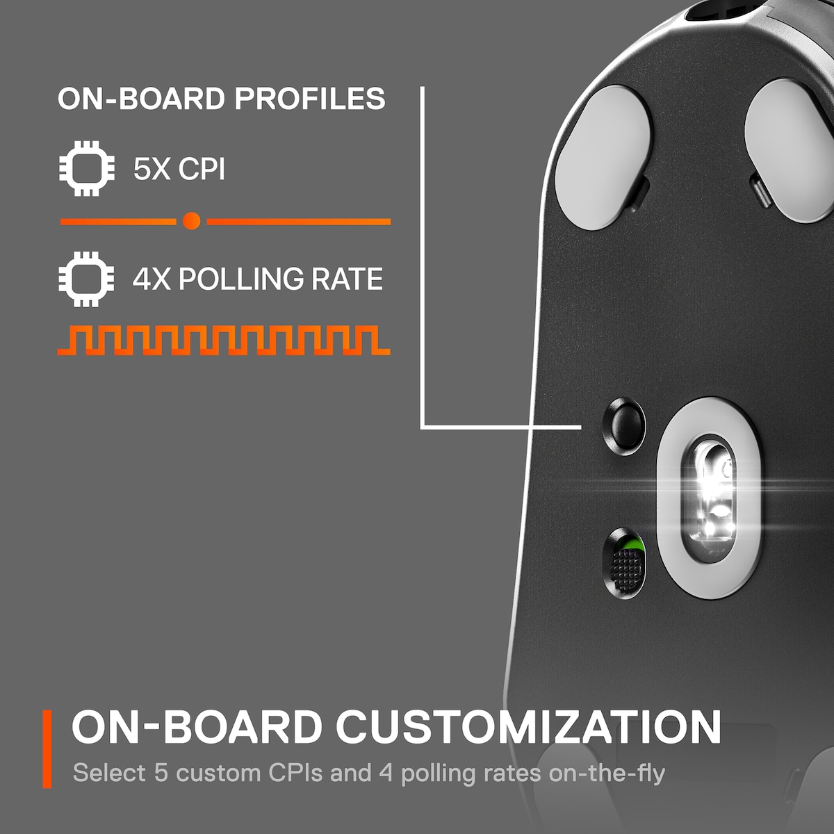 SteelSeries Prime trådløs gamingmus