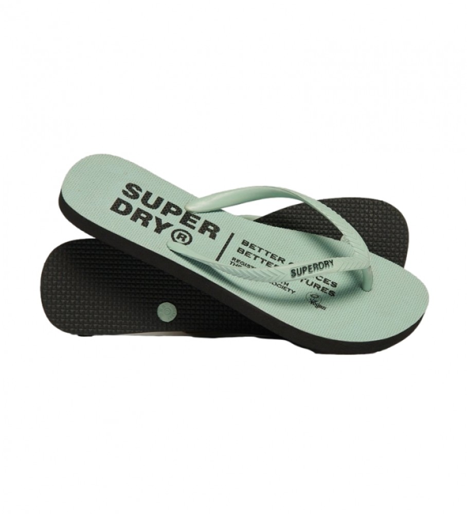 Chinelo vegano verde Superdry