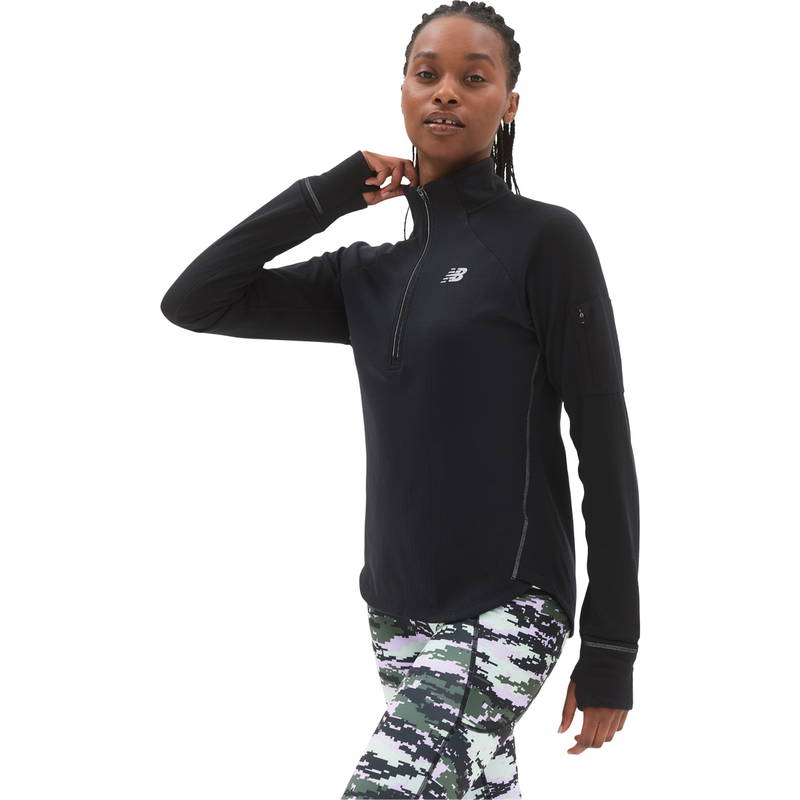 New Balance Heat Grid Half Zip Midlayer Løbetrøje Dame