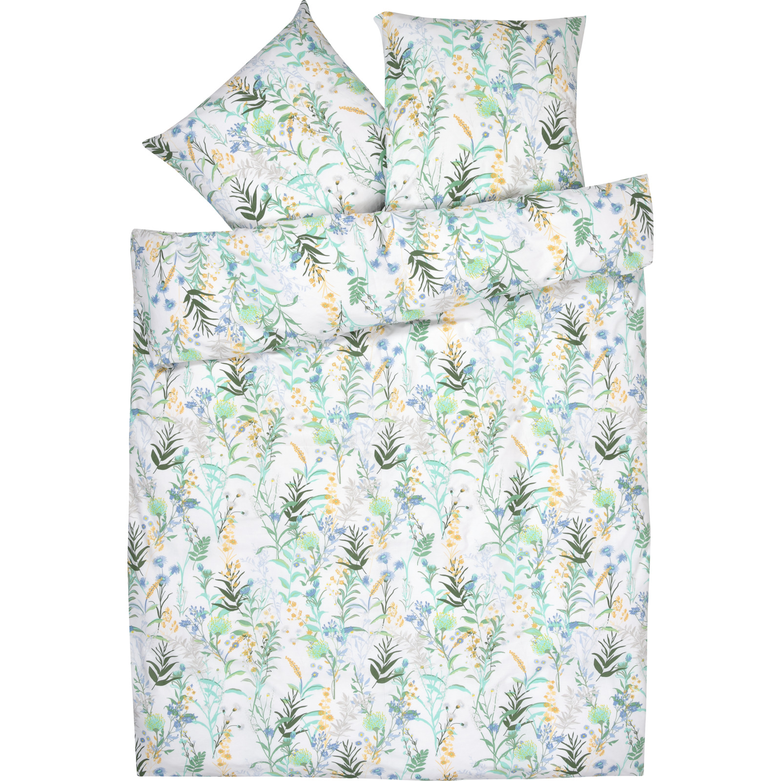 Bettwäsche mit Blumenprint 160x210 65x100 Bettanzug Nord