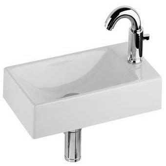 Geberit Diedro fontein 40cm met kraangat rechts wit