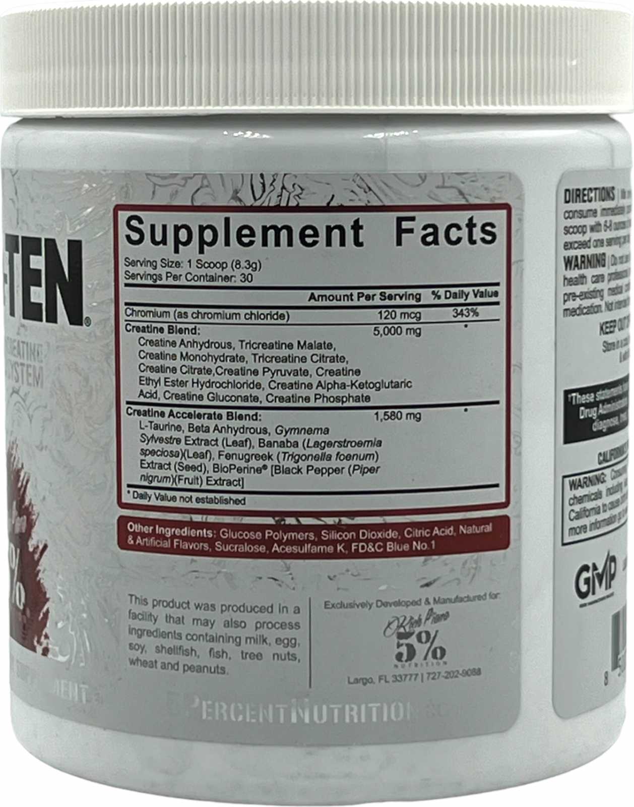 Rich Piana 5% Nutrição Crea-TEN 225g