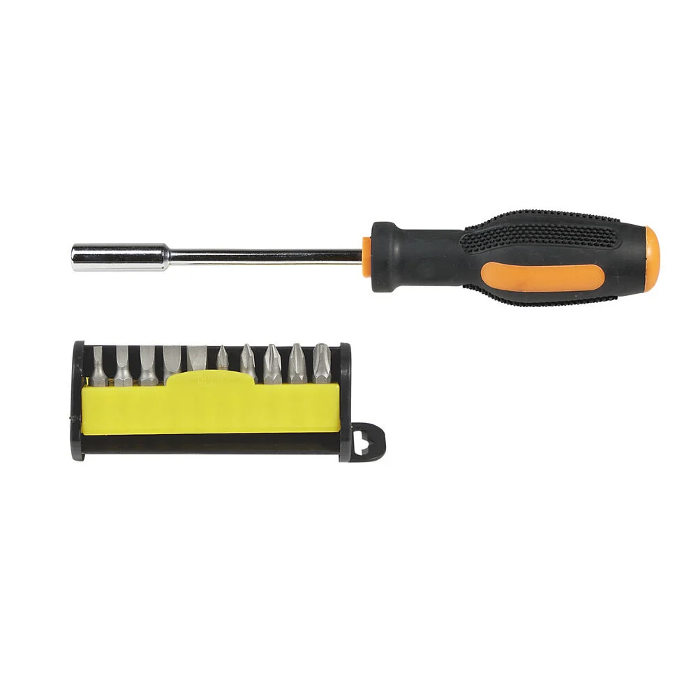 Tournevis avec 21 embouts plastique et acier