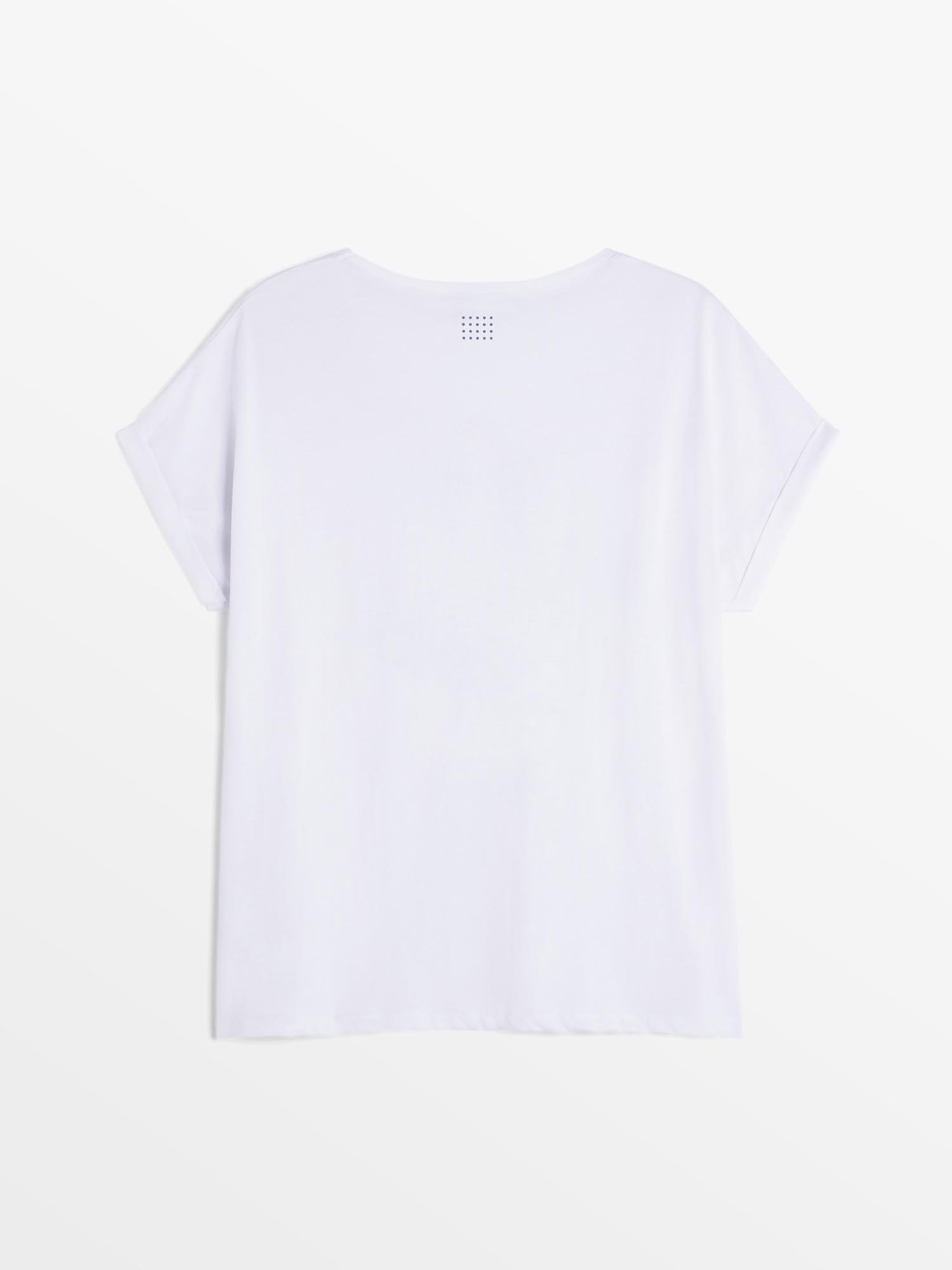 Tee Shirt Femme A Motif Blanc