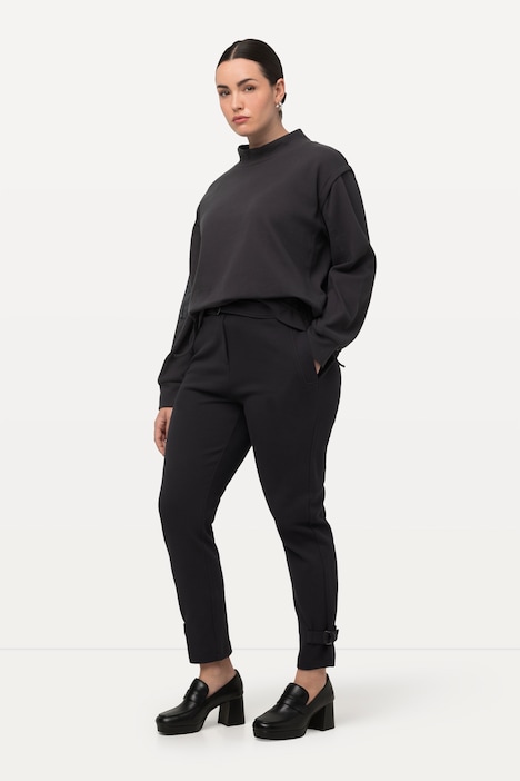 7/8-Jerseyhose, Rippstruktur, Elastikbund, Bindegürtel