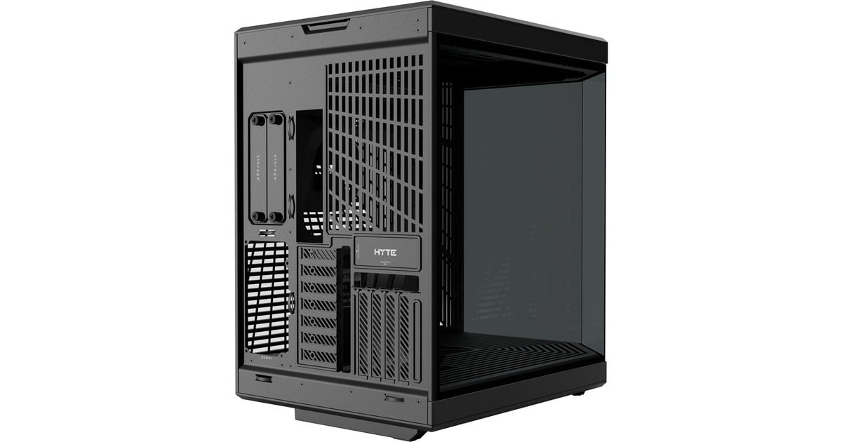 HYTEY70 midi tower behuizing  (Zwart | 2x USB-A | 1x USB-C | Tempered Glass)