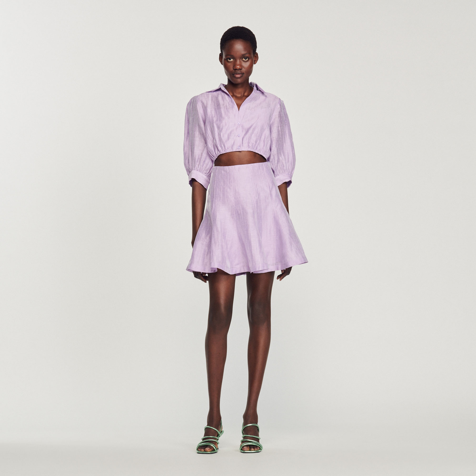 Robe courte ouverte