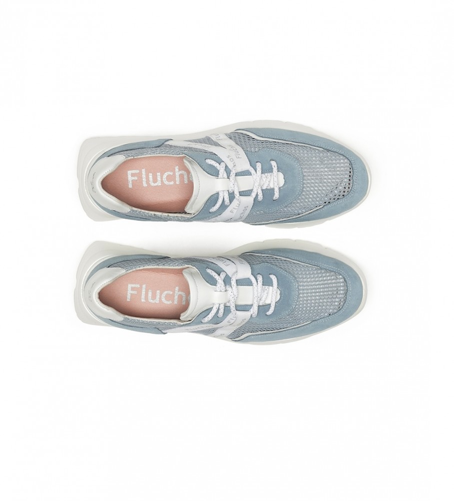 Tênis Fluchos Eira Azul - Salto Anabela de 5cm -