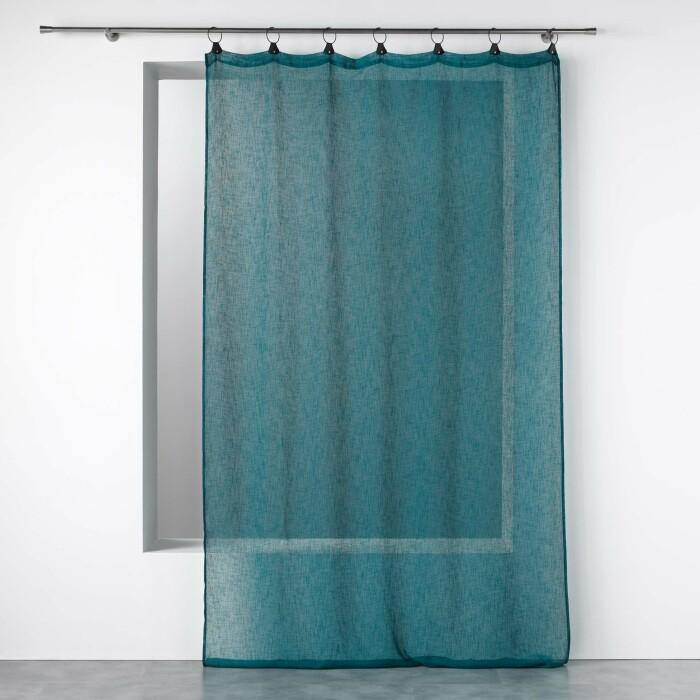 PANNEAU A ANNEAUX 140X240CM TISSE LINKA BLEU