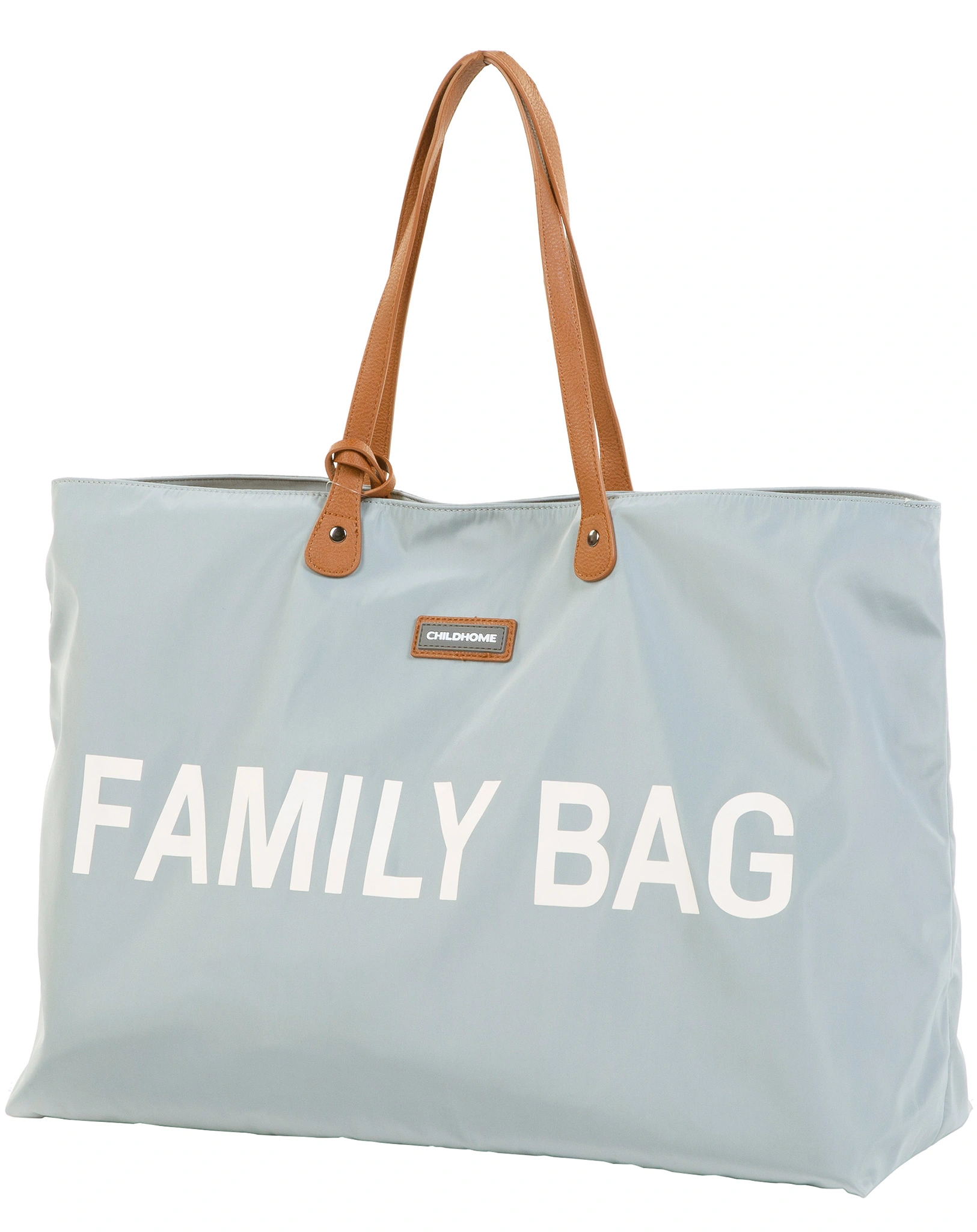 Wickeltasche FAMILY BAG (55x18x40) in hellgrau/offwhite
