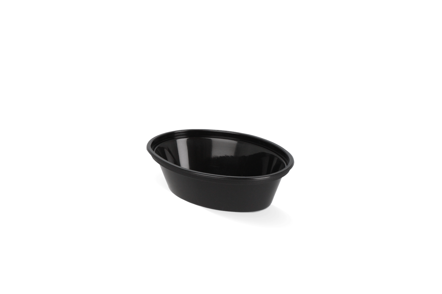 Ovaal sausbakje 1oz 25ml Ø70mm Zwart