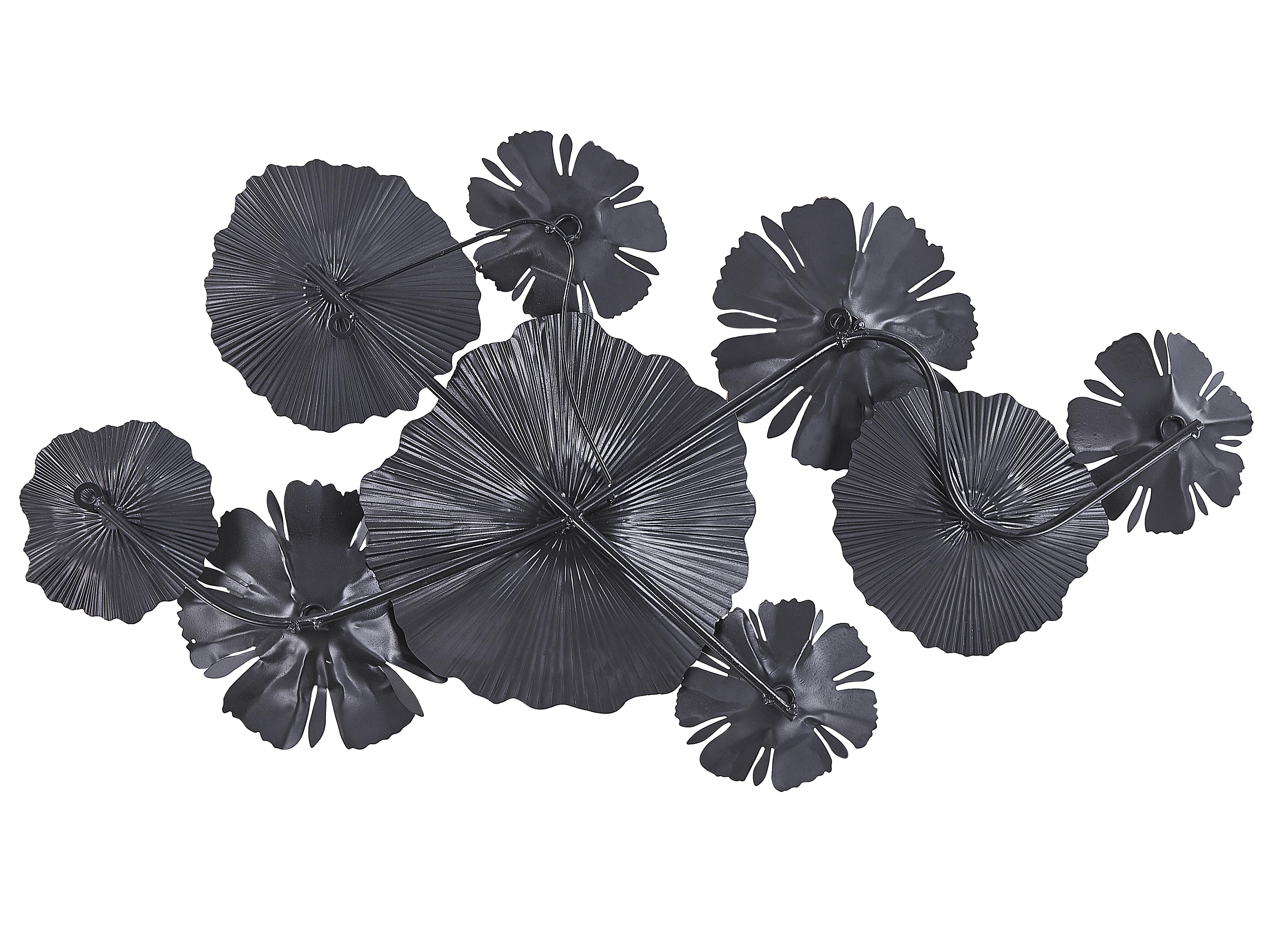 Wanddecoratie Bloem POTASSIUM Metaal 49 cm Grijs