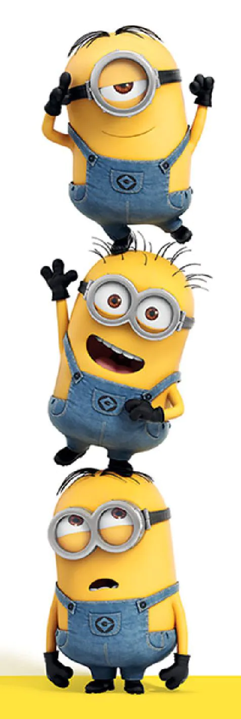 Poster 3 Minions, 53 x 158 cm