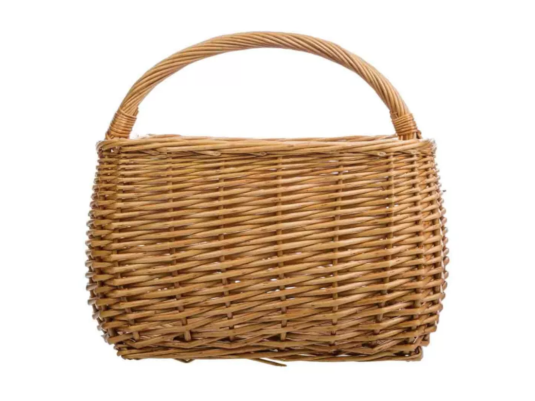 Panier en osier marron 38x31x19/30h