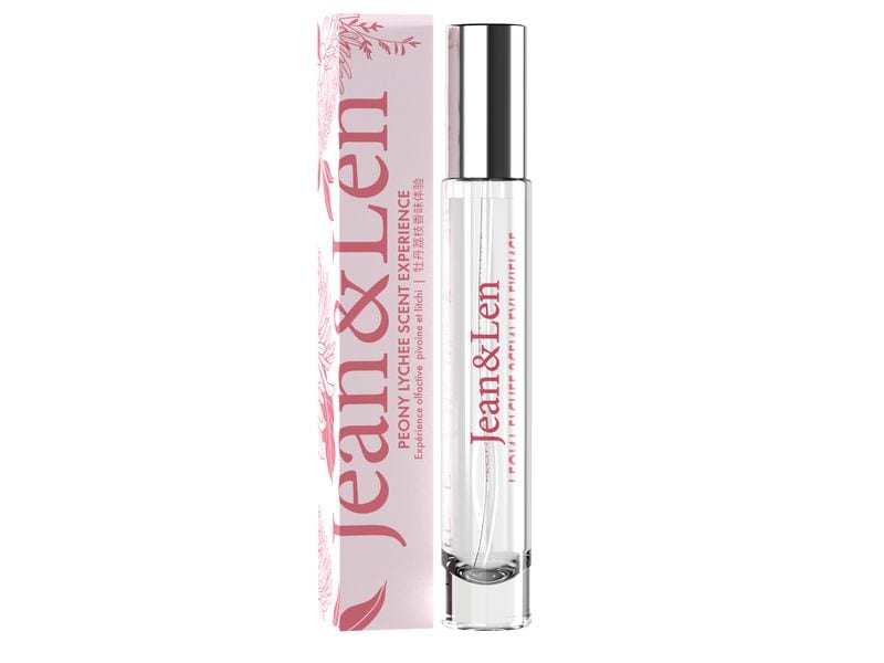 Jean & Len Eau de Toilette Peony & Lychee 10 ml Schmaler, hochwertiger Glas Flacon für ein Dufterlebnis to go