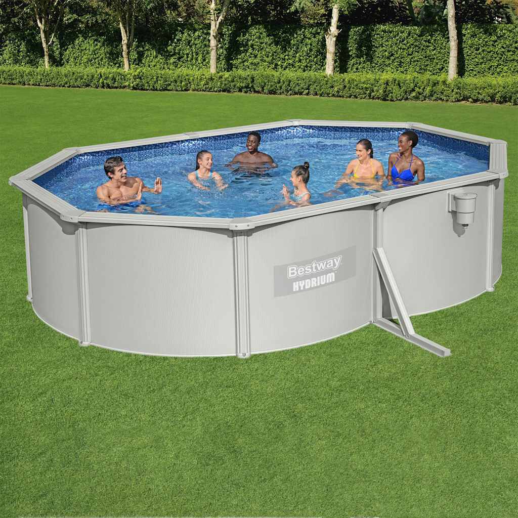 Bestway Hydrium bovengronds zwembad met accessoires, 500x360x120 cm