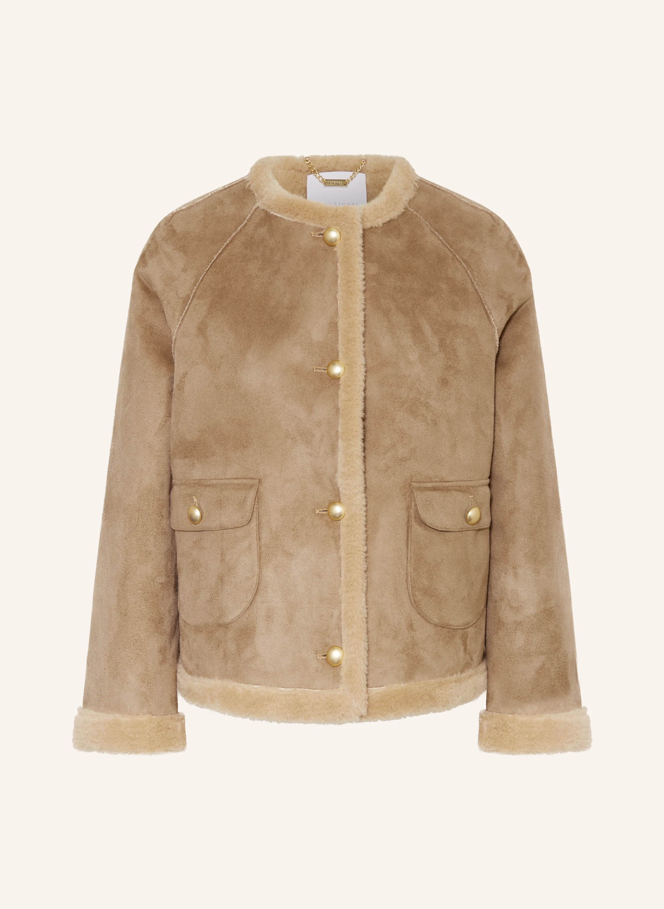 Rich & Royal Kastenjacke in Lederoptik