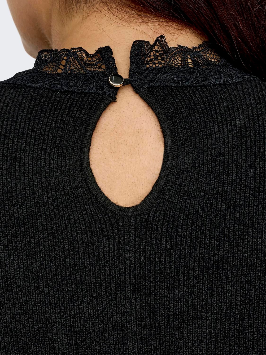 CARREBECCA Strickpullover Black
