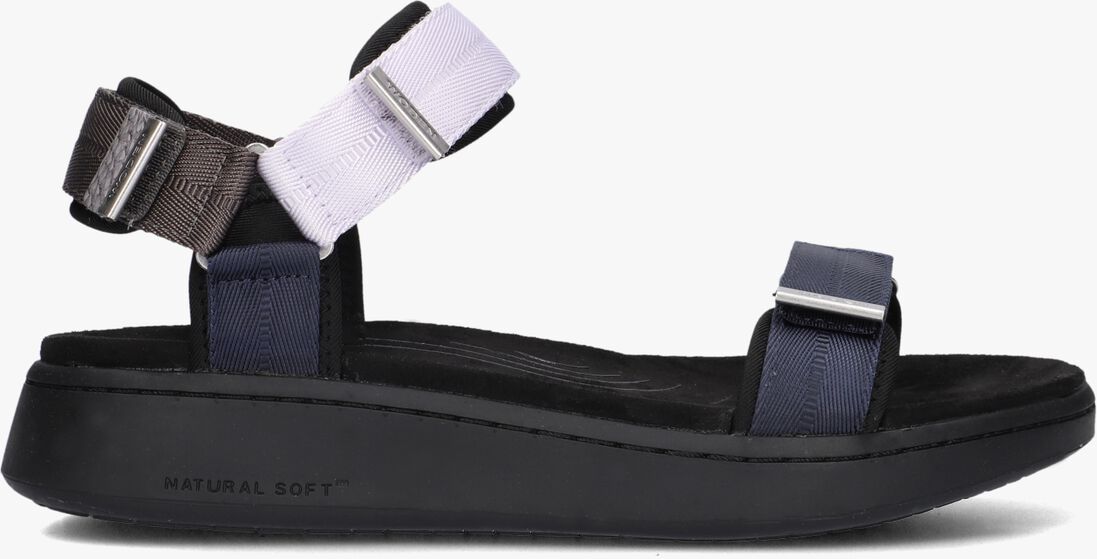 WODEN blauwe woden sandalen line