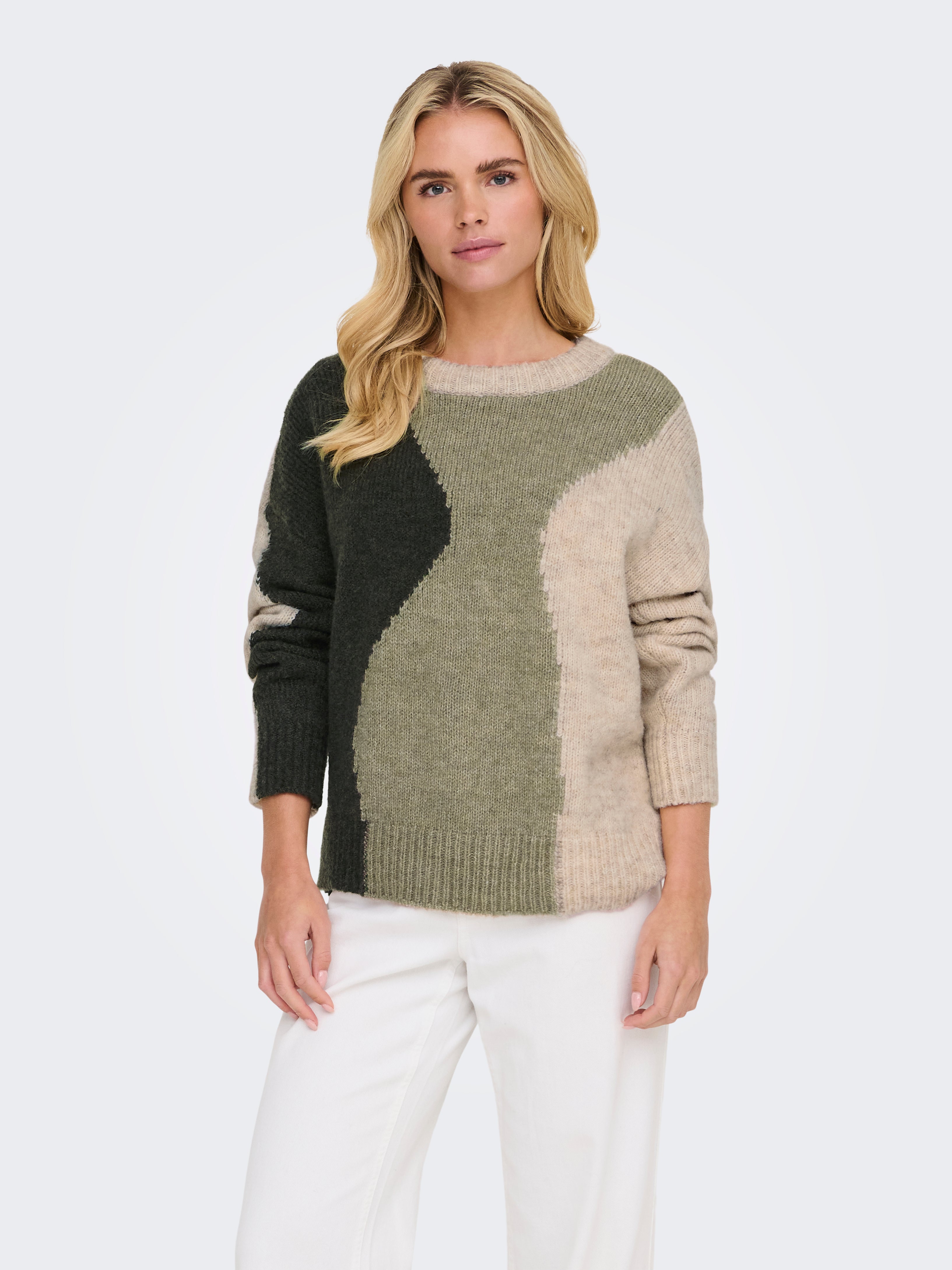ONLGRO Strickpullover Oatmeal