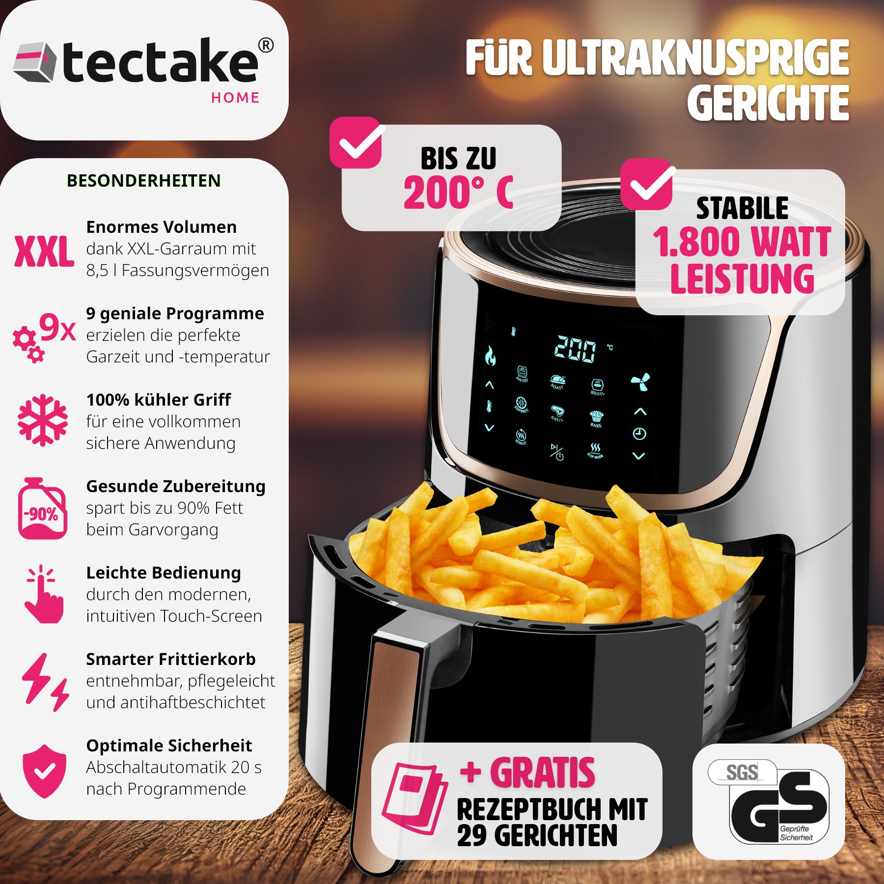 Heissluftfritteuse Mika