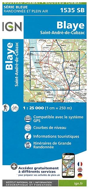 IGN - 1535 SB BLAYE SAINT ANDRE 1 25 000