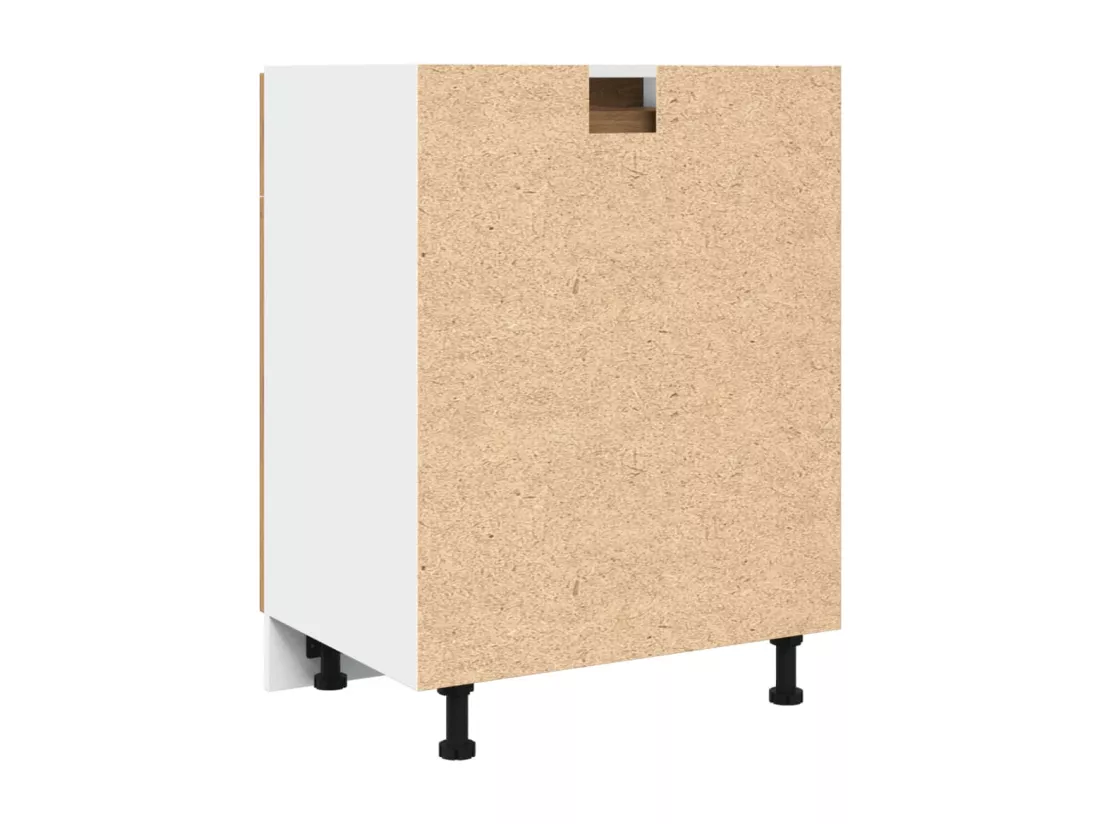 Armoire de plancher à tiroir chêne artisanal 60x46x81,5 cm