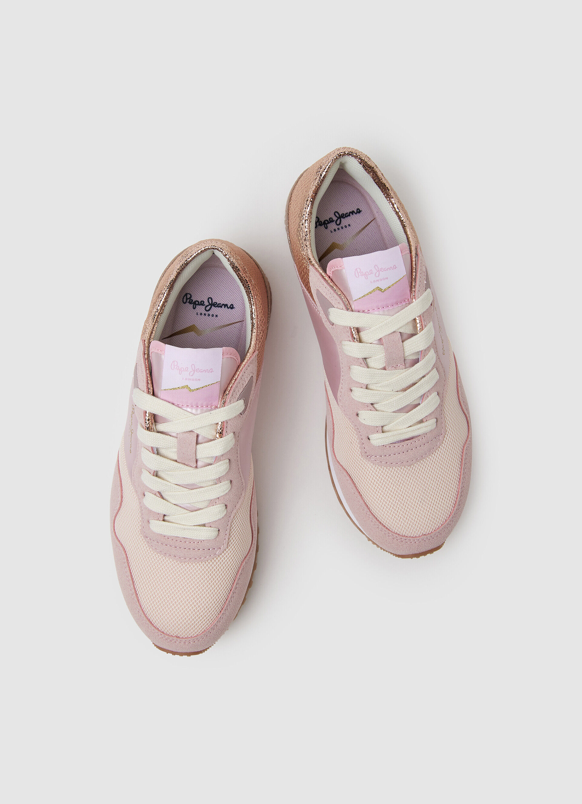 Sapatos combinados London Troy - rosa de fábrica