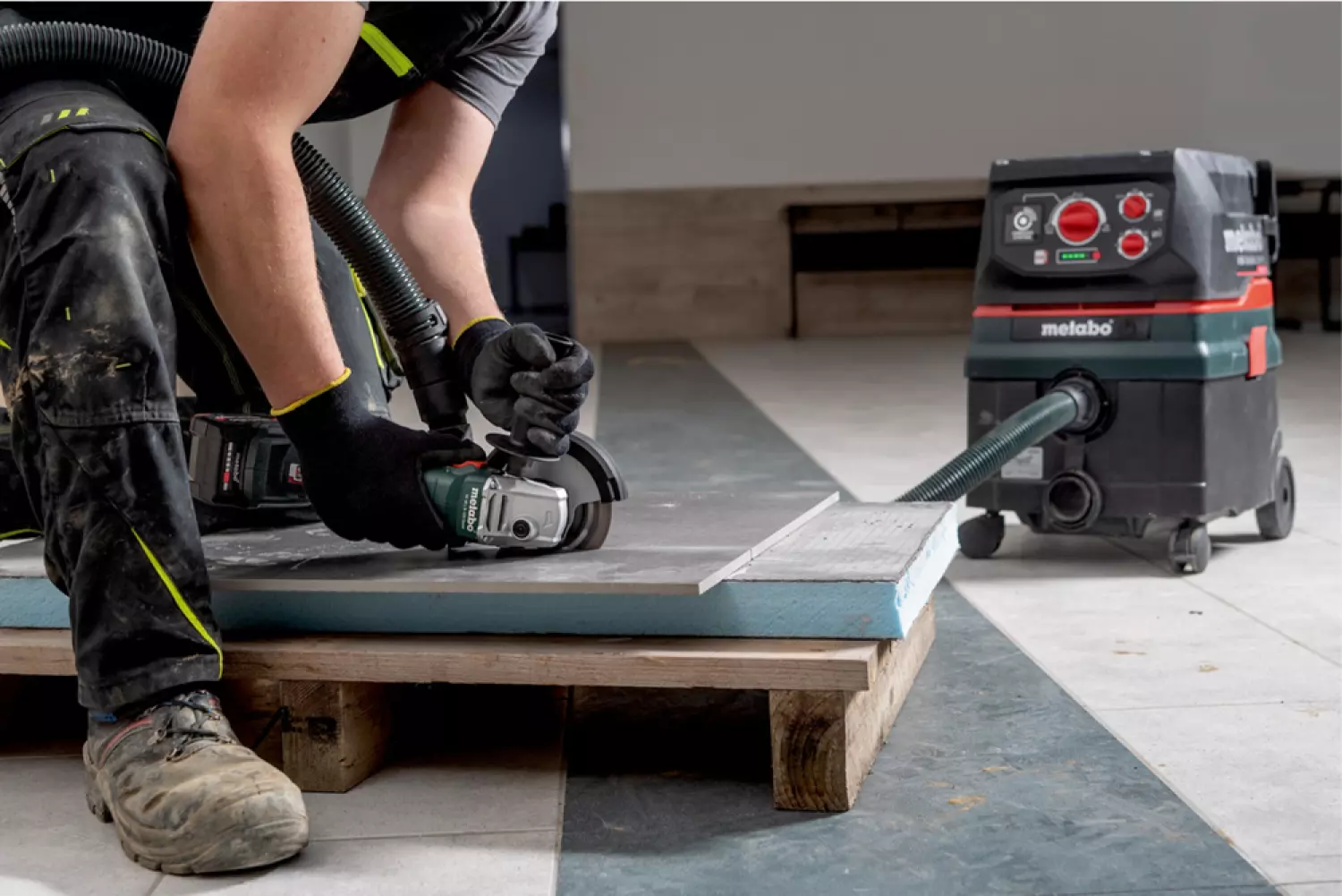 Metabo W 18 L 9-115 18V LiHD accu haakse slijper body in MetaBox - 115mm