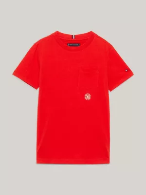Camiseta com o logotipo do brasão da Varsity TH