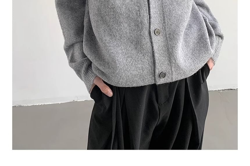 Zoslane - Effen vest met ronde hals en knoopjes