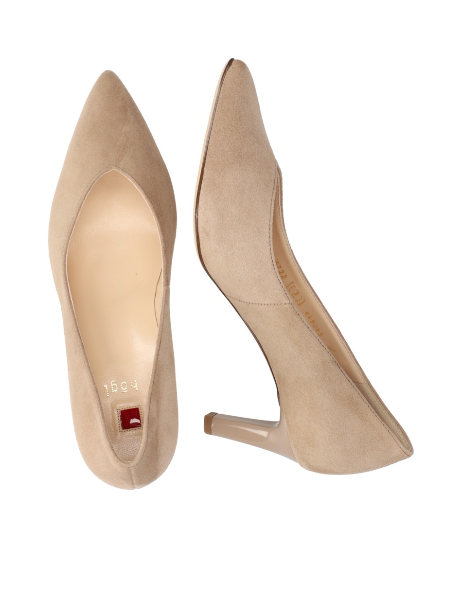 Veloursleder Pumps