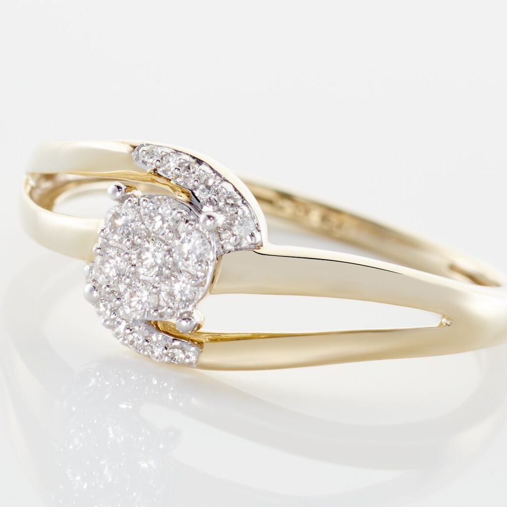 Bague Melinia Or Jaune Diamant