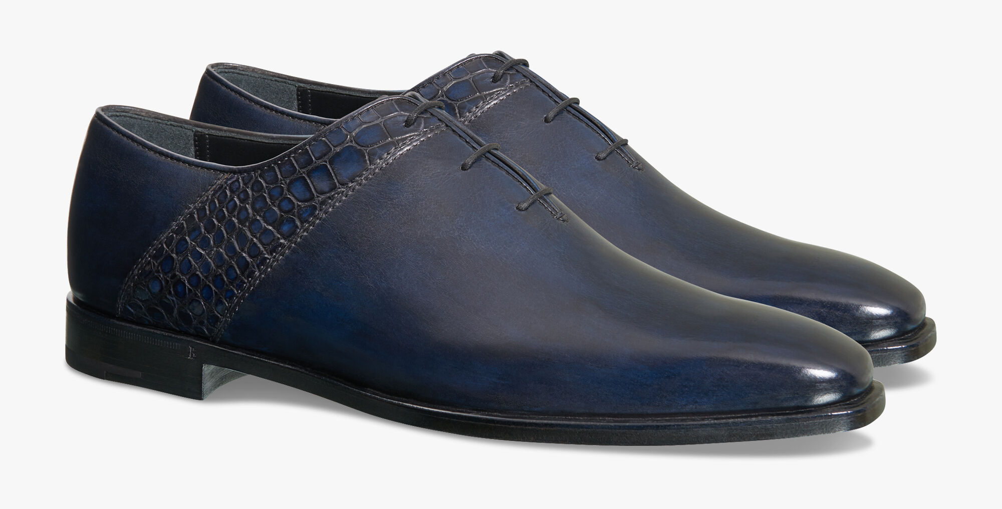 Richelieu Scars Demesure En Cuir de Veau et Alligator