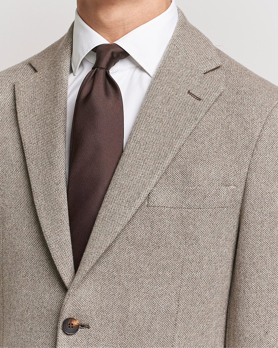 Stenströms Silk Tie Brown