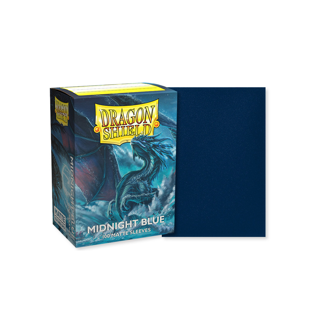 100 Dragon Shield Matte : Midnight Blue