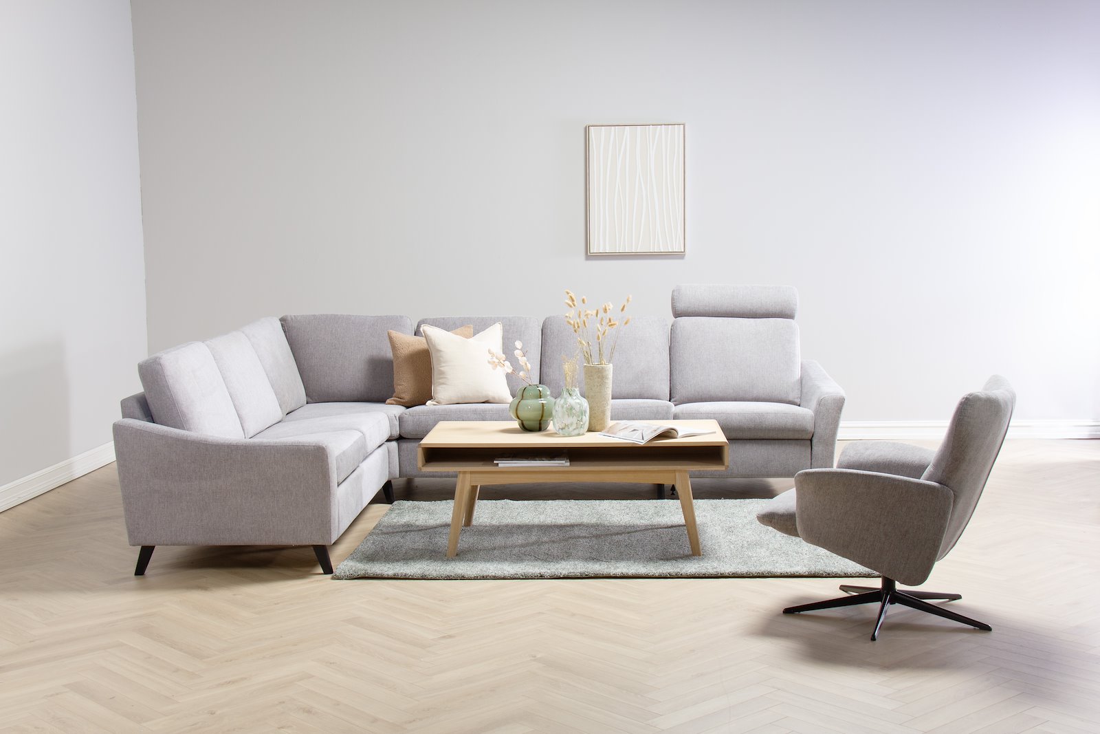 Lona nakkestøtte Tekstil Brego 3595 grey. 70 cm bredde (NF70)