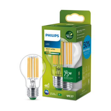 Philips ultra efficient LED E27 peer 75W 2700K