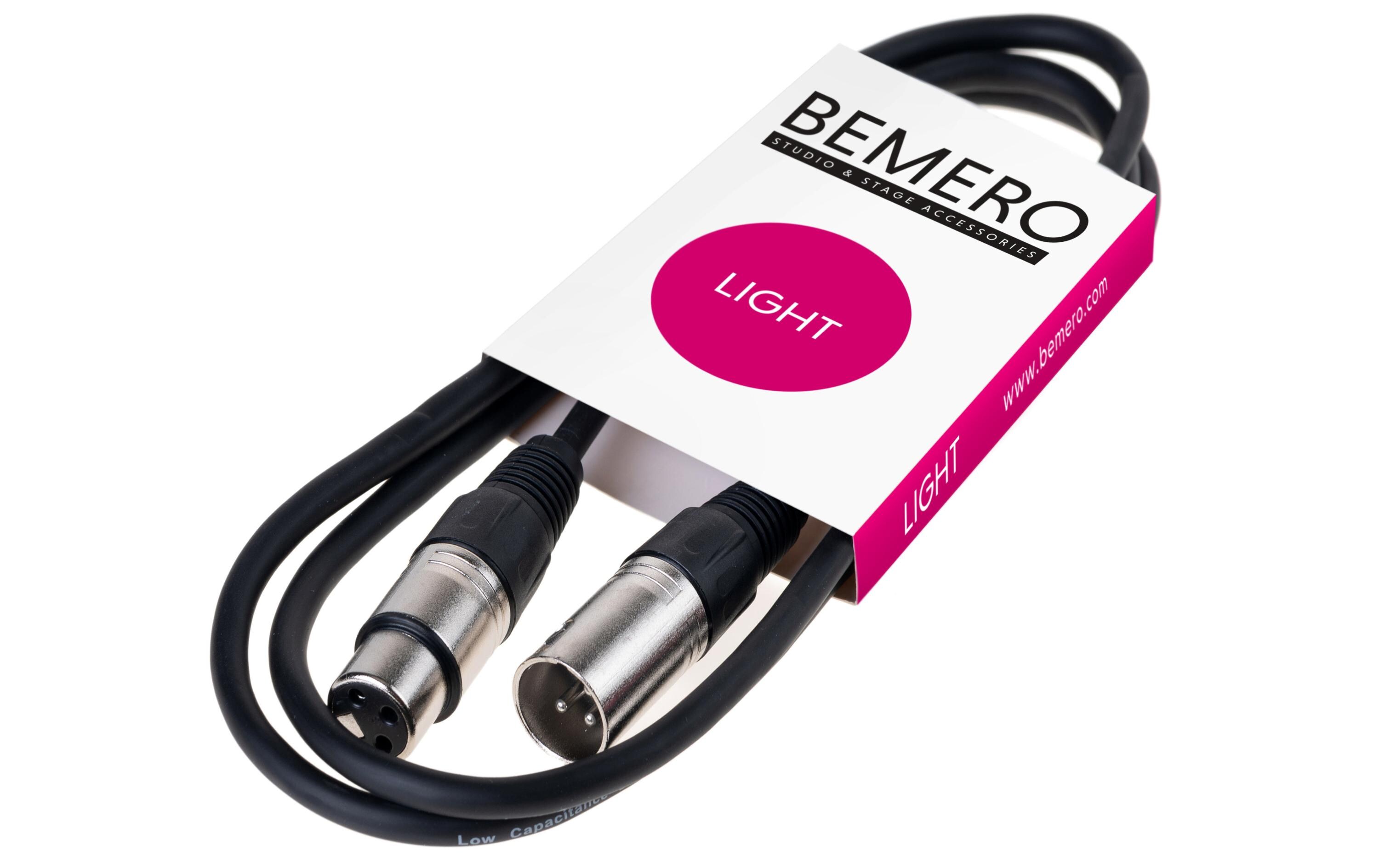DMX-Kabel 3-Pol 0.75 mBemero 75 cm 3-Pol DMX-Kabel