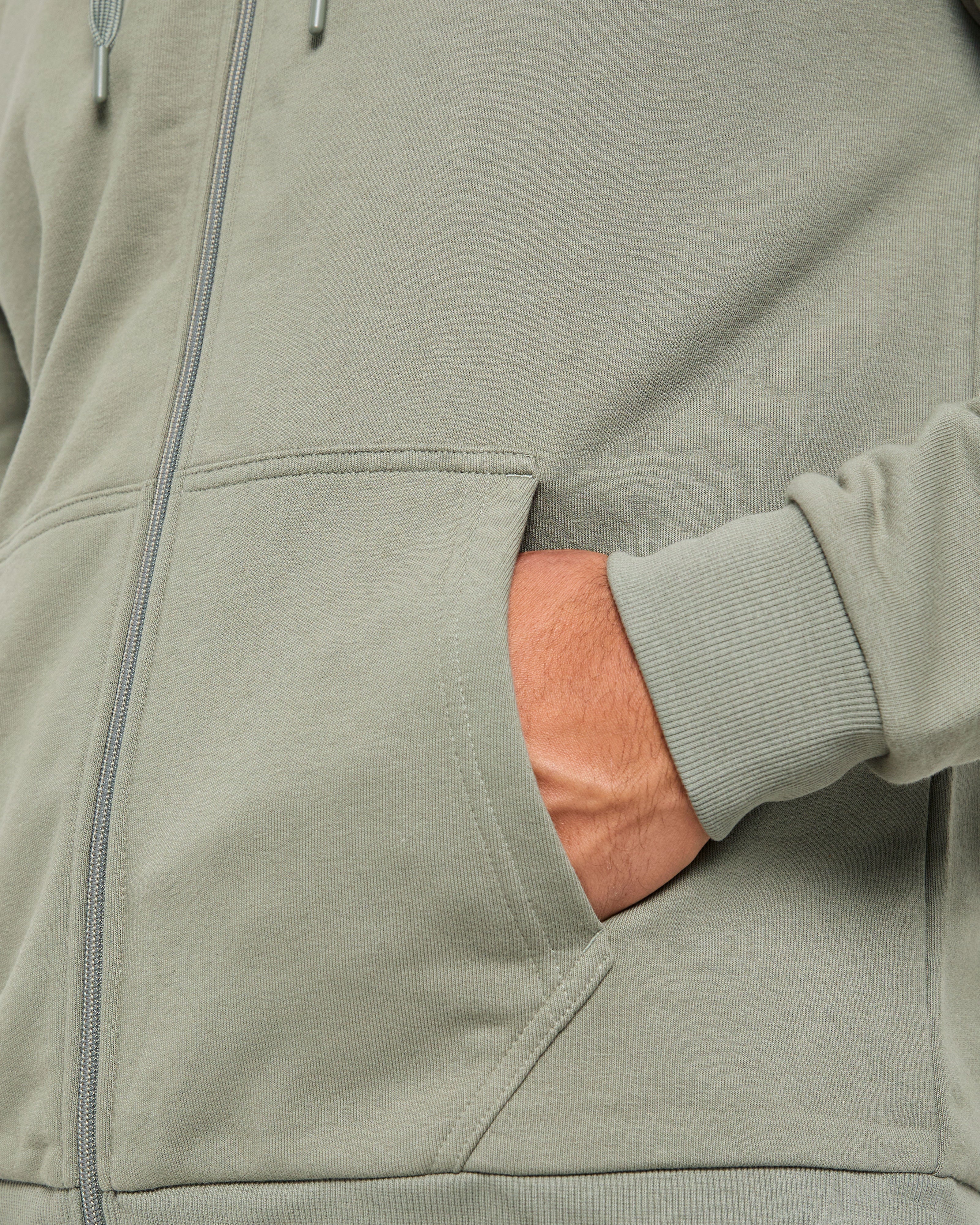 Essential Lightweight Zip Up Hoodie