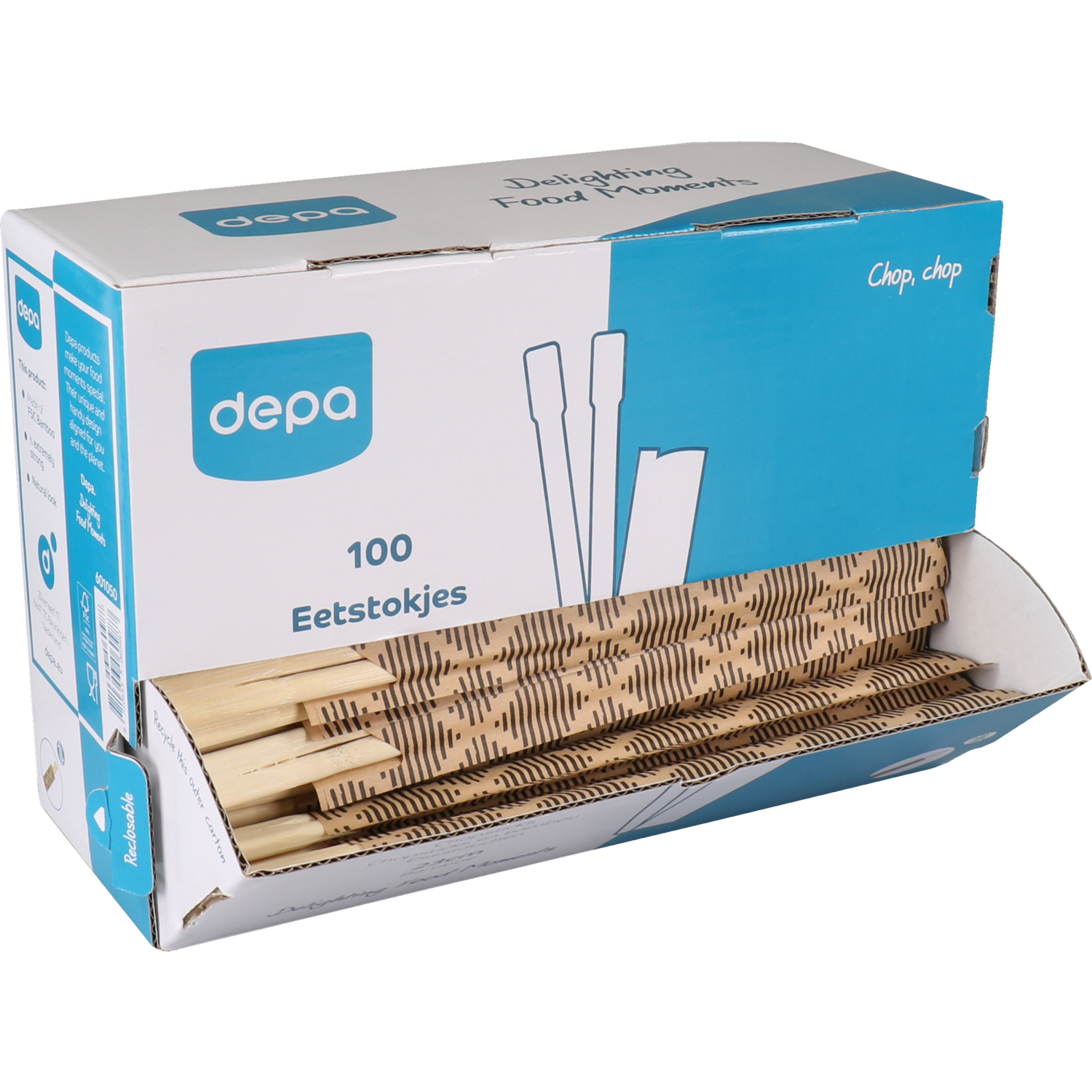 Depa Eetstokjes, Bamboe, 230mm, naturel