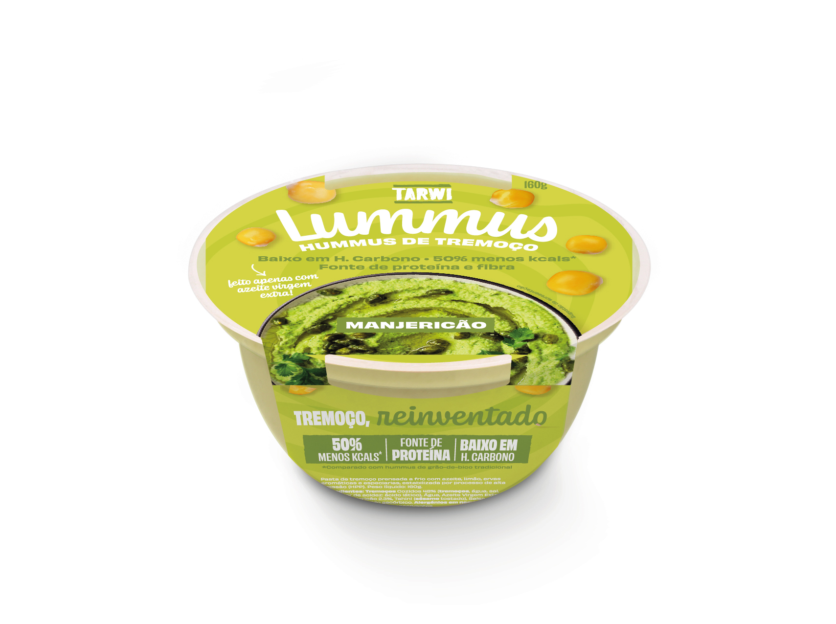 HUMMUS DE TREMOÃO TARWI MANJERICÃO 160G