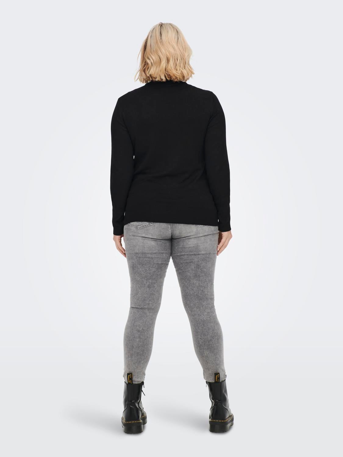 CARVENICE Strickpullover Black