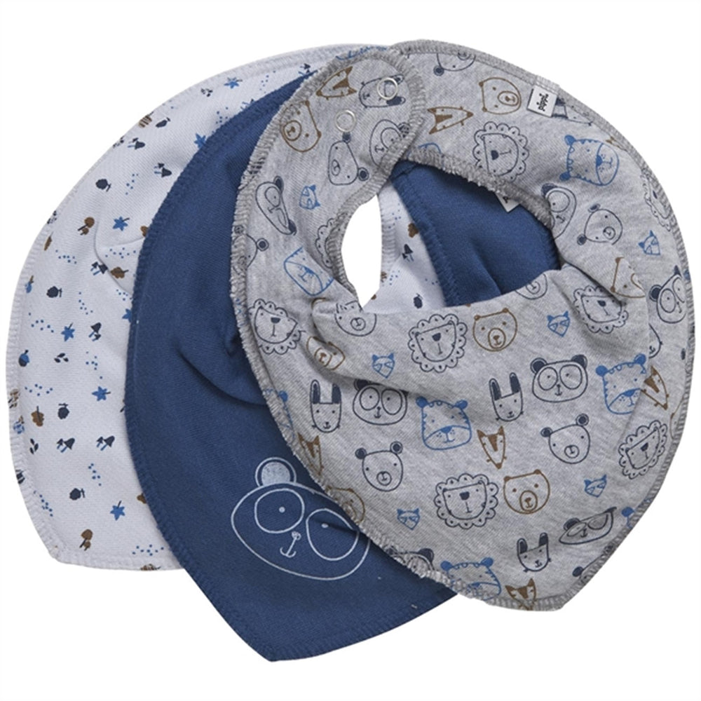 Bandana Hagesmæk 3-pak Dark Denim - Pippi