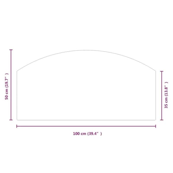 vidaXL Glassplate for peis 100x50 cm